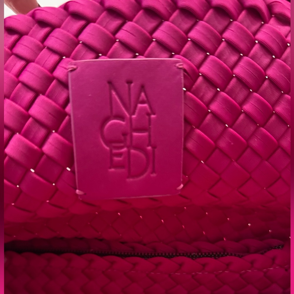 Naghedi Handwoven Clutch in Deep Fuchsia - Picture 7 of 10